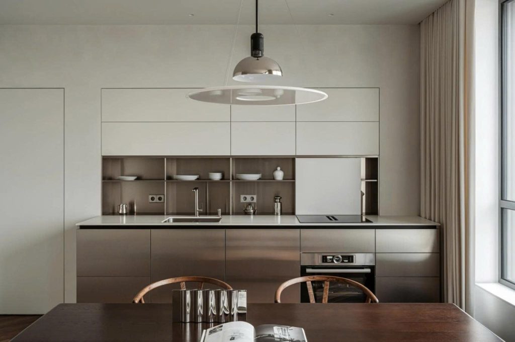 "phong cách nội thất Scandinavian - phòng khách gỗ sáng màu JF Concept"